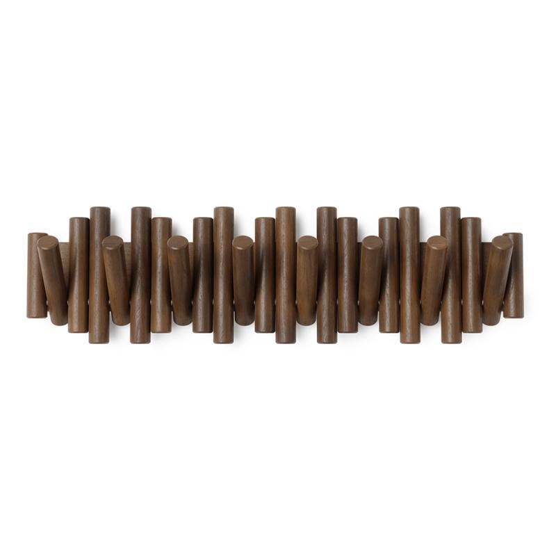 Вешалка настенная picket, 8 крючков, состаренный грецкий