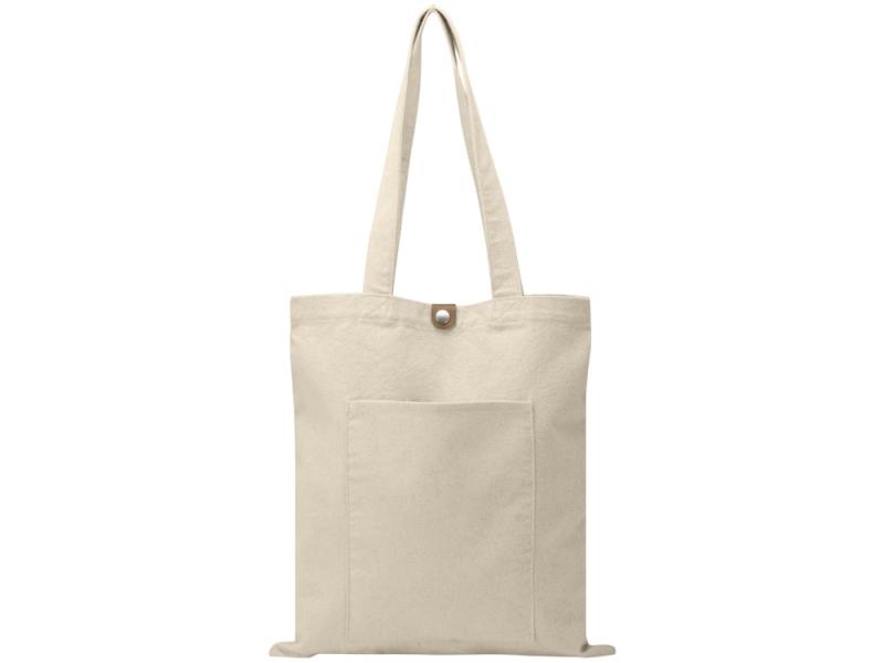 Cумка Clip из хлопка 340 г/м2 с застежкой из экокожи