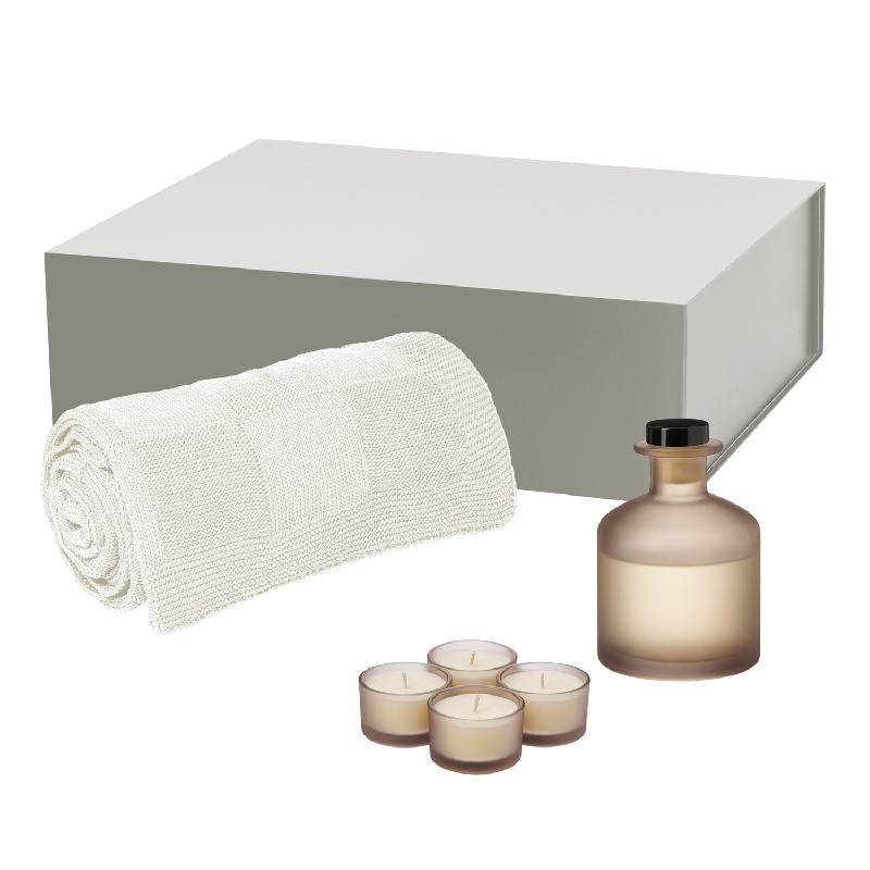 Подарочный набор Sento, Cella,  (свеча, диффузор, плед)