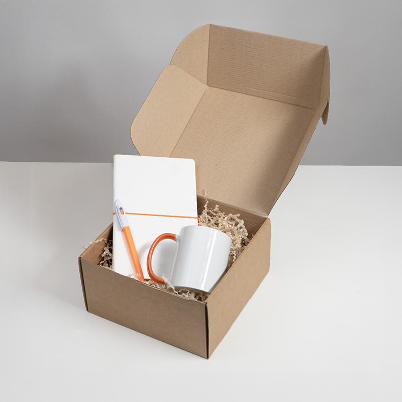 Набор подарочный WHITE VEIL: блокнот, ручка, кружка, белый/красный