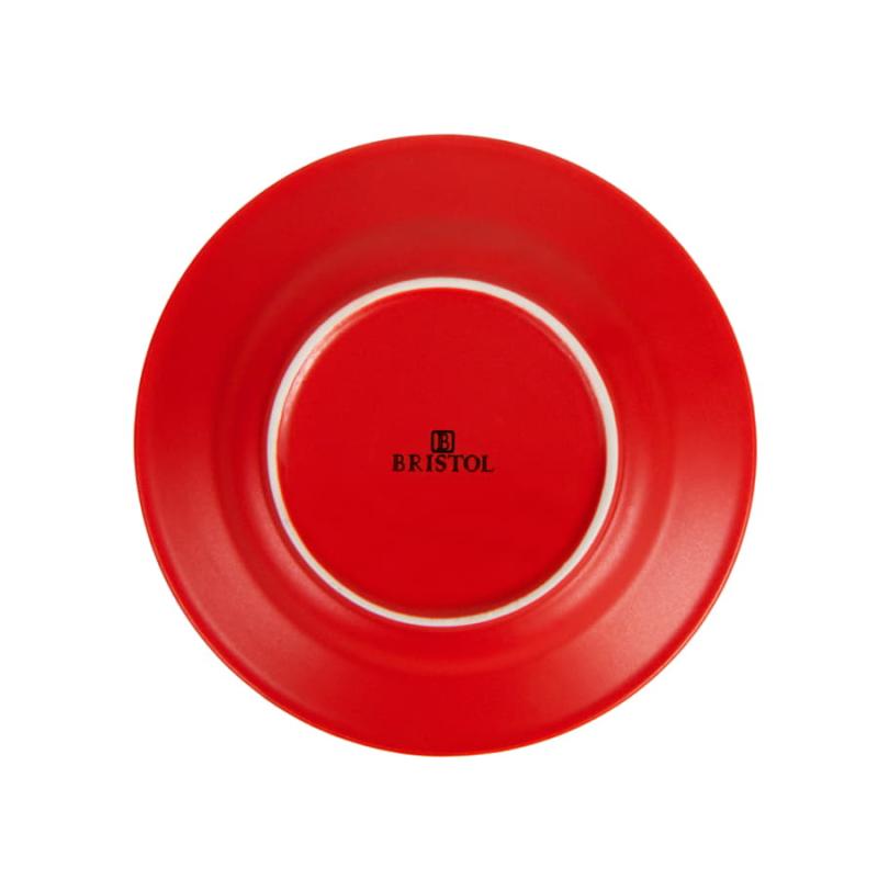 Чайная пара ICE CREAM, голубой с белым кантом, 200 мл, фарфор