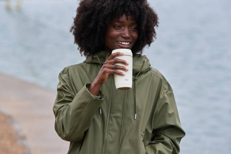 Термостакан Topl из переработанной стали с крышкой 360°, 354 мл