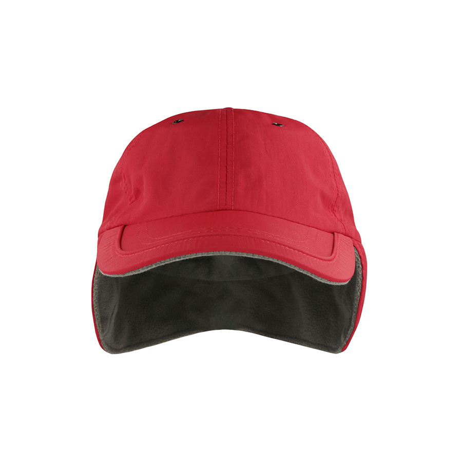 Бейсболка "TECHNO FLAP-S", красный, 100% нейлон, подклад: 100%  полиэстер, 120 г/м2