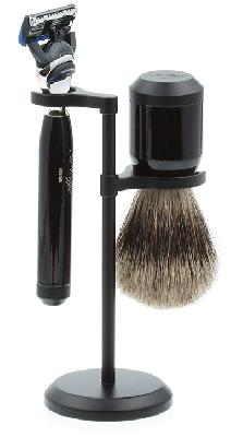 Бритвенный набор IL Ceppo: станок, помазок, подставка,  глянцевый