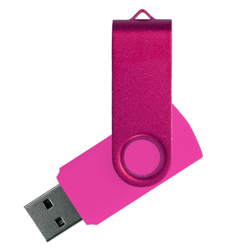 Флеш накопитель USB 2.0 Twister Assembly 16GB, пластик Софт Тачметалл