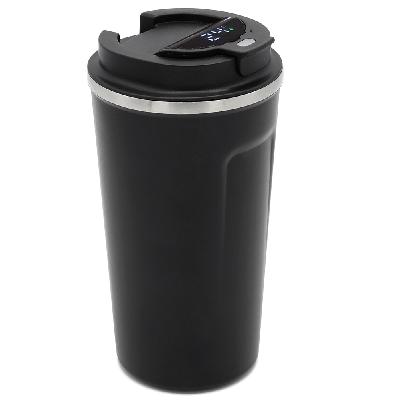 Термокружка Andy с дисплеем, 510 мл, черная