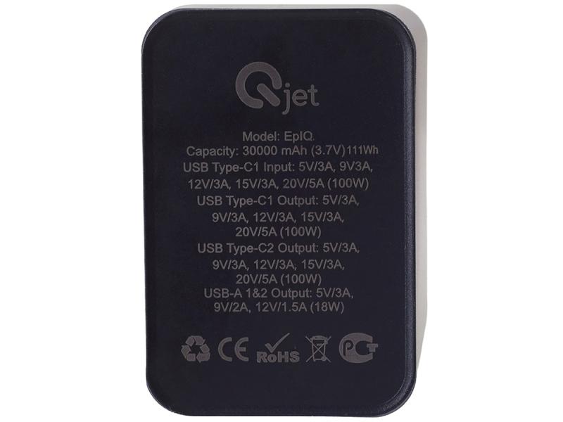 Внешний аккумулятор для ноутбуков EpIQ, 100 Вт, 30000 mAh