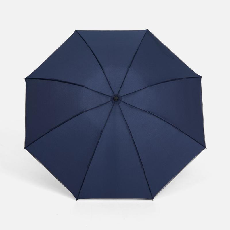 Зонт наоборот складной Futurum со светоотражающим кантом