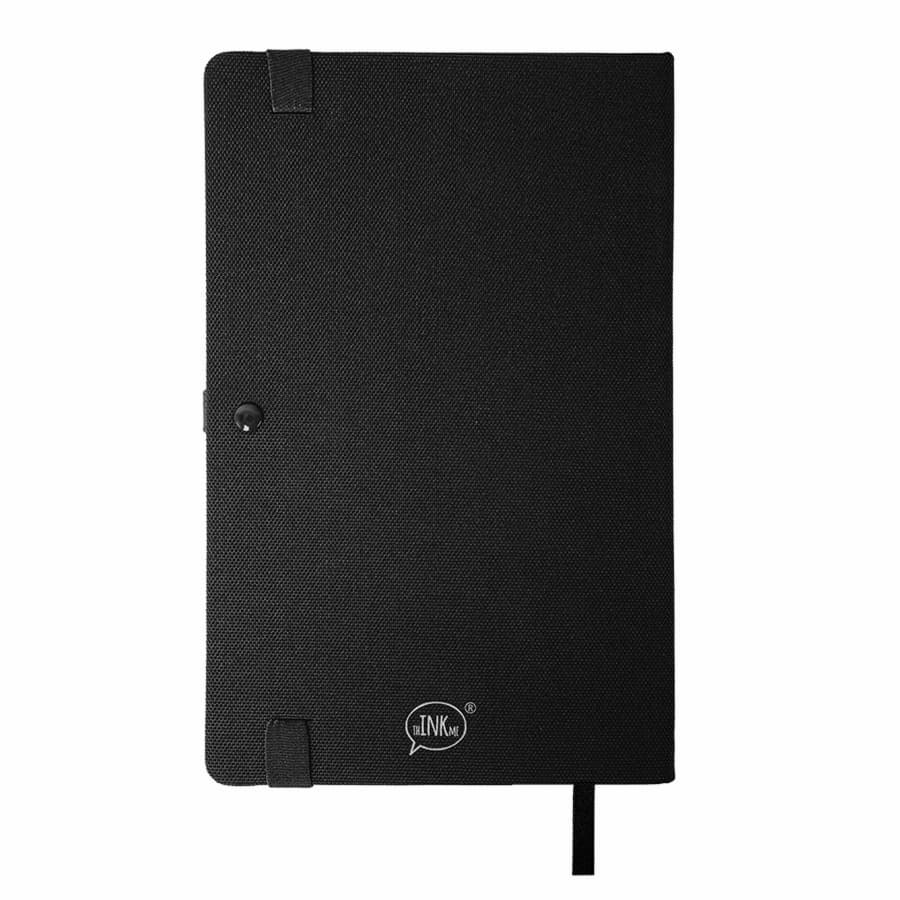 Бизнес-блокнот OXI, A5, серый, твердая обложка, RPET, в линейку