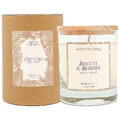 Свеча ароматическая gifting, bisquit&berries, 40 ч