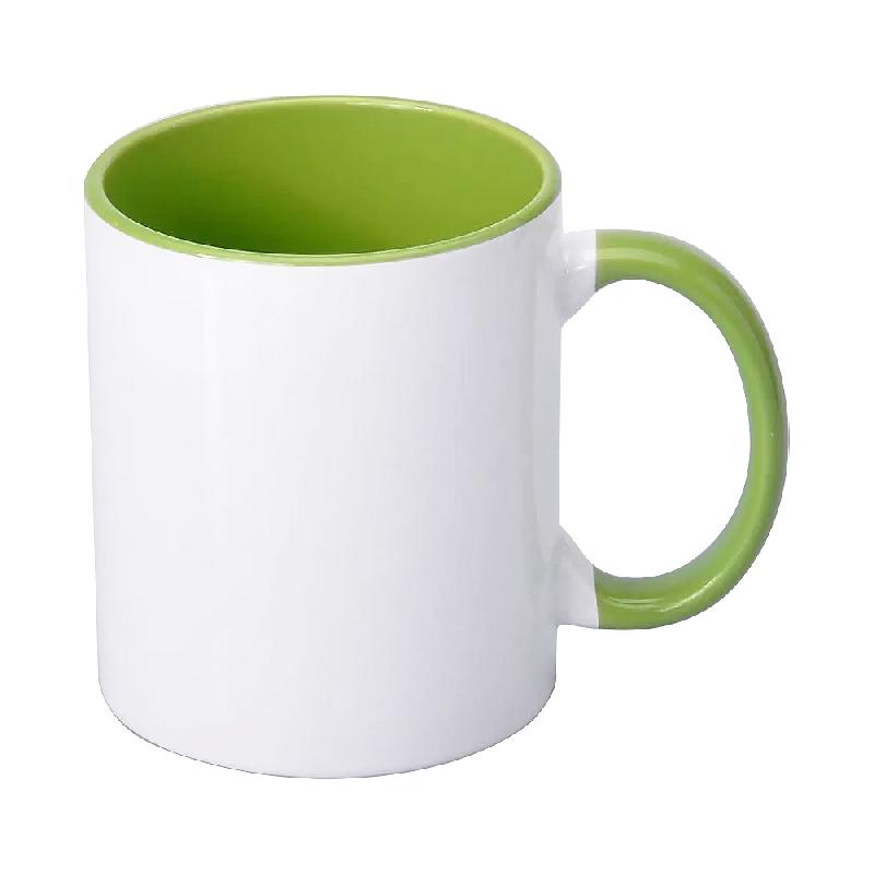 Кружка СТАНДАРТ ная внутри+ручка, 330 мл,  для сублимации