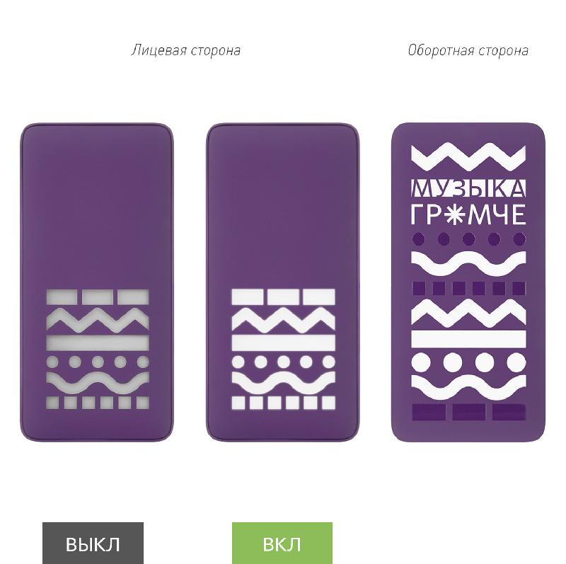 Внешний аккумулятор с подсветкой Ancor PD Plus 10000 mAh, 