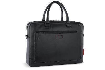 Портфель мужской BUGATTI Clark, воловья кожаполиэстер, 40х9,5х29 см, 10 л