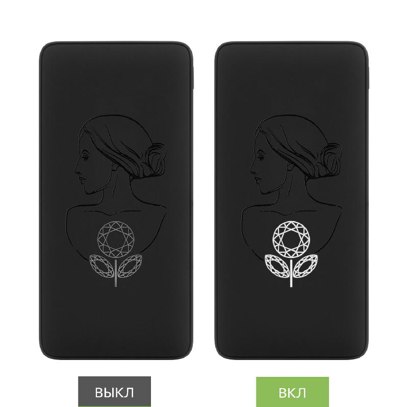 Внешний аккумулятор с подсветкой Ancor PD Plus 10000 mAh