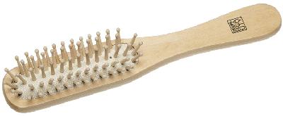 Щетка Dewal Beauty серия "Дерево" массажная с деревянным штифтом, прямоугольная