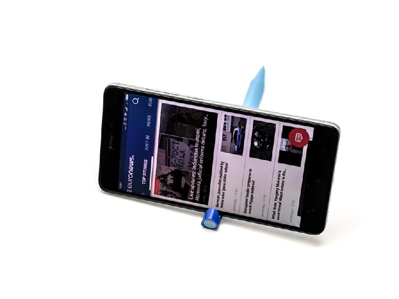 Ручка шариковая, треугольная, пластиковая,  PhonePen