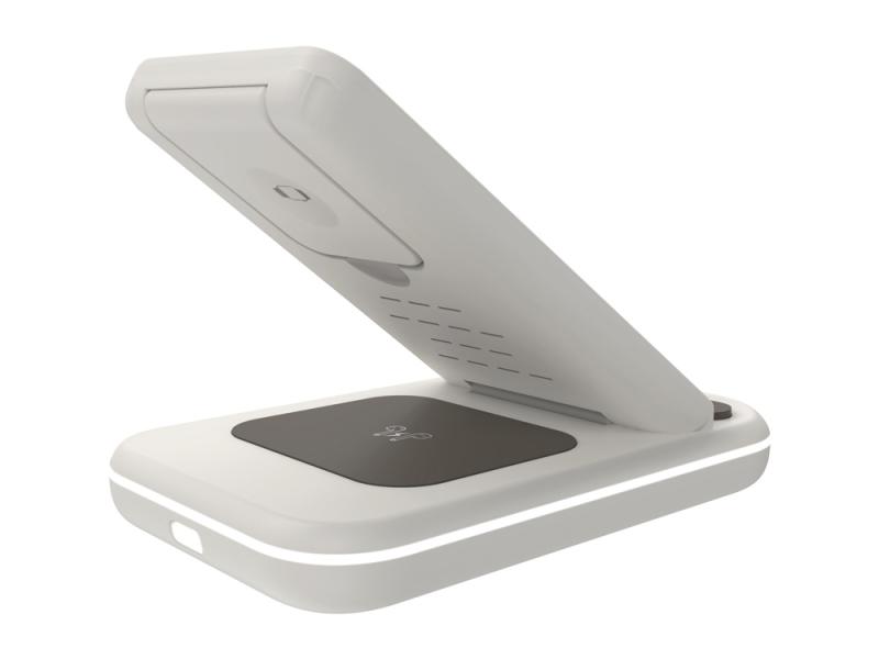 Беспроводное зарядное устройство 3-в-1 WS-304, 15 Вт