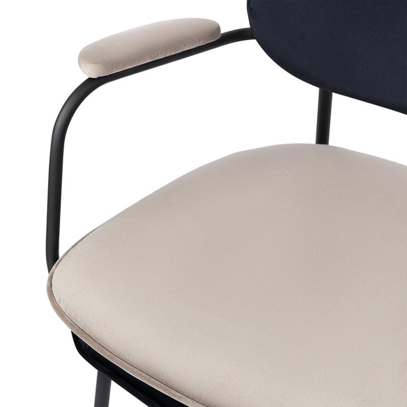 Стул с подлокотниками pea, велюр