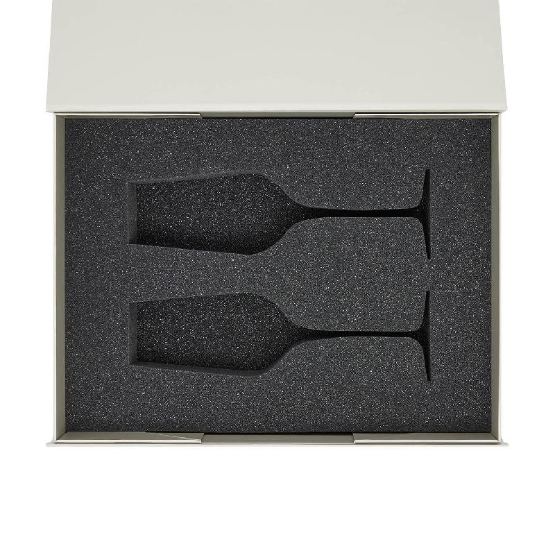 Ложемент под 2 бокала для шампанского (рифленое стекло) в среднюю коробку-трансформер (арт. 695721)