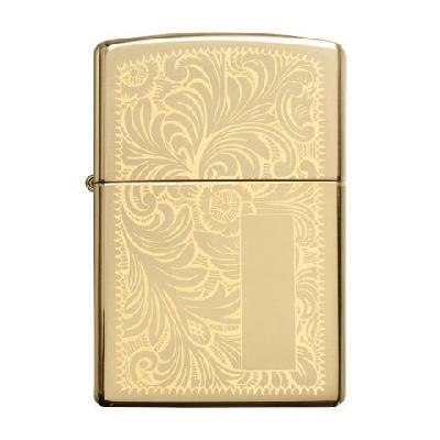 Зажигалка ZIPPO Venetian® с покрытием High Polish Brass, латунь, 38x13x57 мм