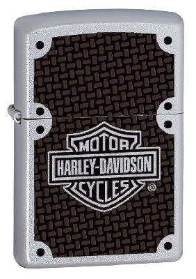 Зажигалка ZIPPO HarleyDavidson® с покрытием Satin Chrome™, латунь, 38x13x57мм