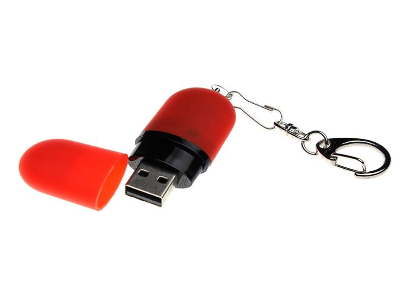 USB 2.0- флешка Goutte Soft-touch на 8 Гб каплевидной формы