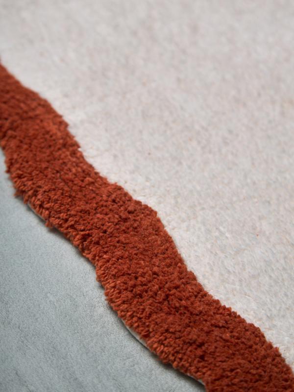 Коврик для ванной с кантом  из коллекции trendy ruffles, 50x80 см