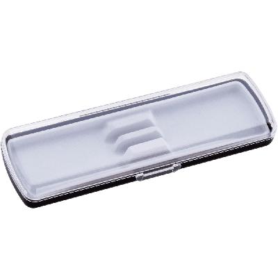 Футляр для ручки Pencase Smart Duo , пластик, для двух ручек, прозрачный