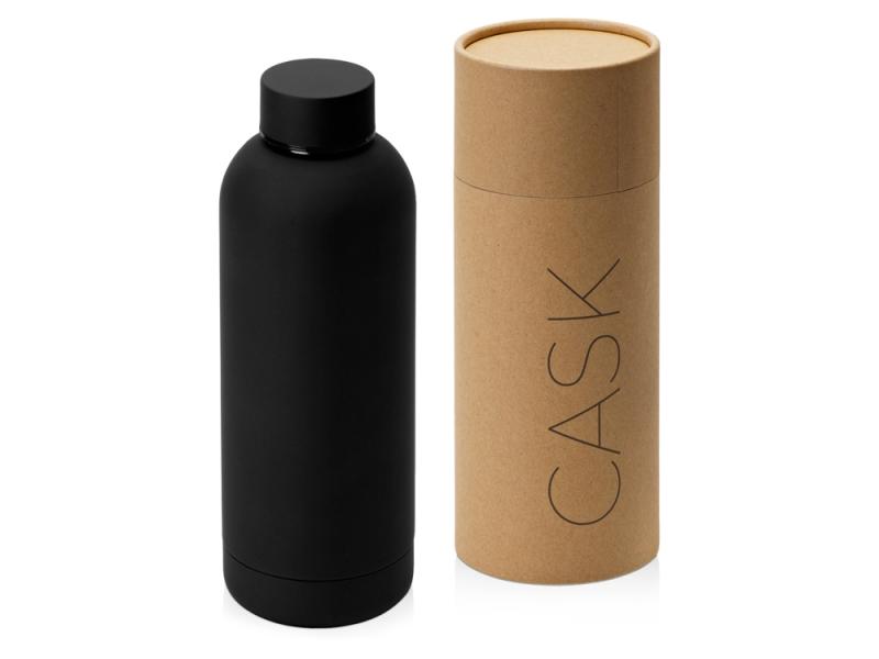 Вакуумная термобутылка с медной изоляцией Cask, soft-touch, тубус, 500 мл