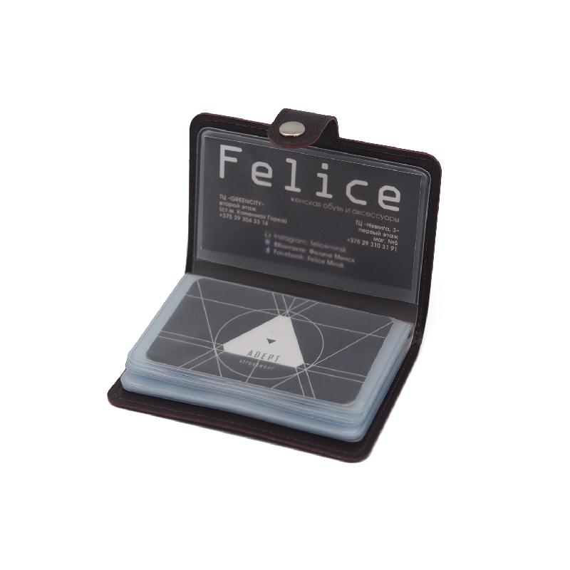 Футляр для визитныхкредитных карт (визитница), кожзаменитель Nebraska (Небраска)