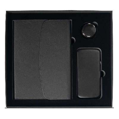 Набор подарочный Solution Prestige Trio (ежедневник в суперобложке, колонка, внешний аккумулятор)