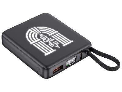 Внешний аккумулятор с подсветкой лого Nex, 5000 мАч