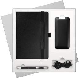 Подарочный набор Galaxy,  (ежедневник, ручка, аккумулятор)