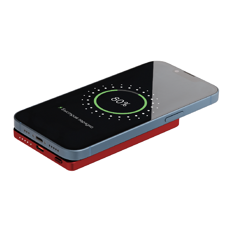 Внешний аккумулятор Атлантис (Atlantis) PD 5000mAh с функцией беспроводной зарядки 15W