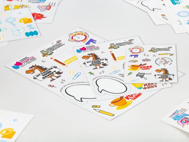 Наклейки UV-DTF Stiker Pack на заказ