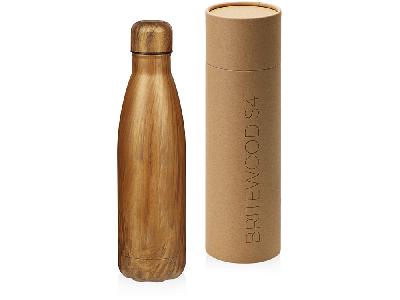 Вакуумная термобутылка Britewood S4, 500 мл, крафтовый тубус