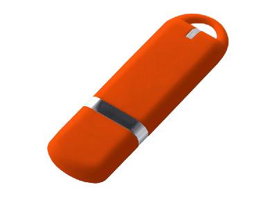 USB 2.0- флешка на 2 Гб, soft-touch