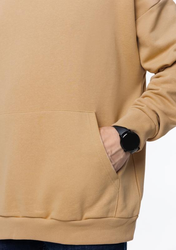 Худи унисекс STAN оверсайз футер без начёса 350, 66, Бежевый (54)