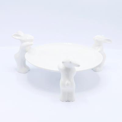 Тарелочка для сладостей "Воришки" (NEW), 23.5 см, Белый