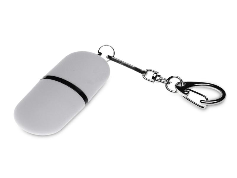 USB 2.0- флешка Goutte Soft-touch на 8 Гб каплевидной формы