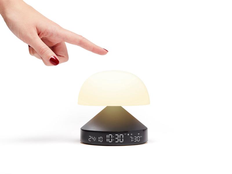 Светильник с часами и световым будильником Mina Sunrise