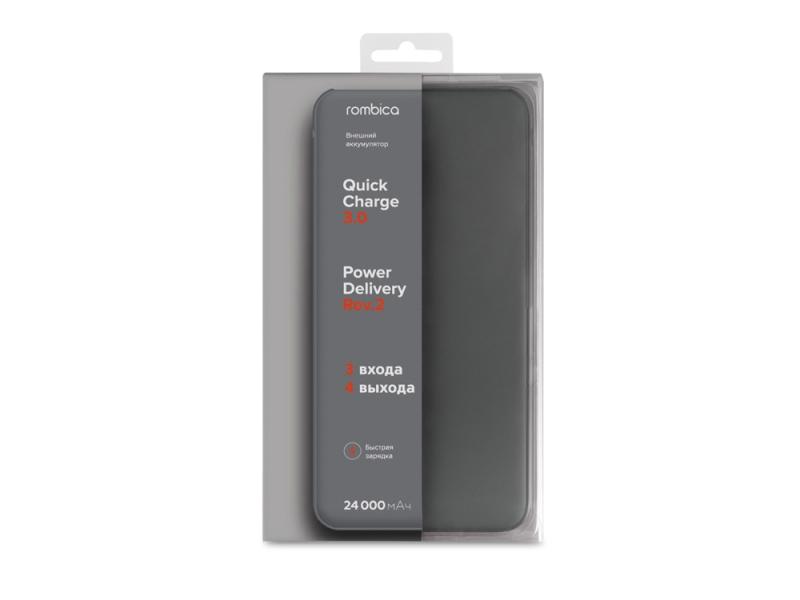 Внешний аккумулятор NEO NS240B Quick, 24000mAh