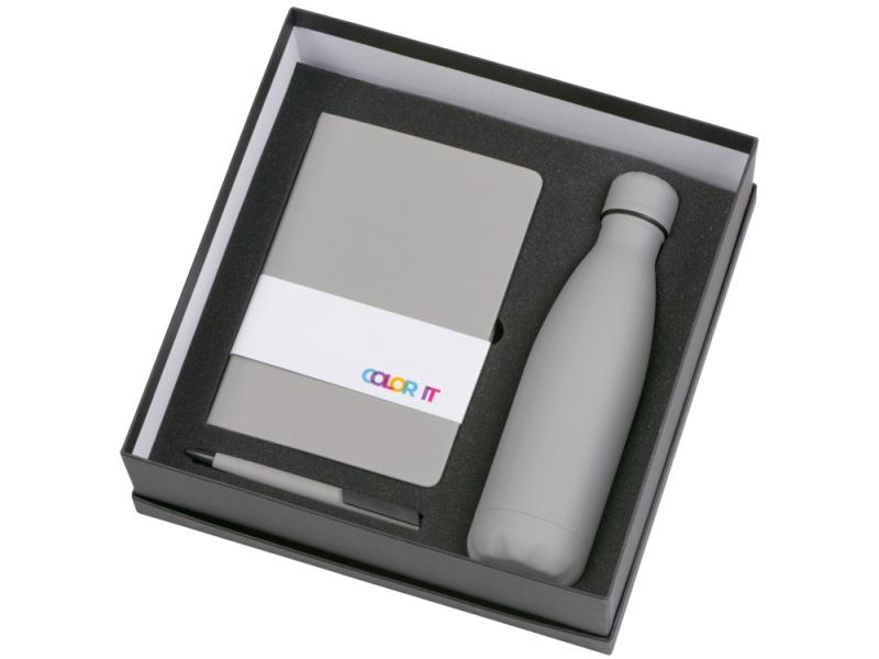 Подарочный набор COLOR IT c блокнотом, ручкой и термобутылкой