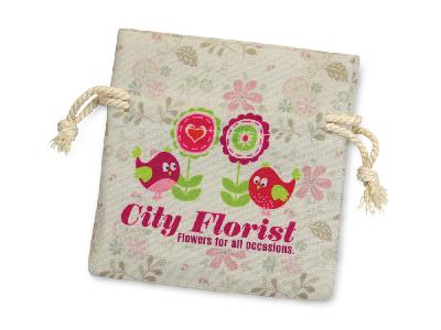 Мешочек подарочный малый с возможностью полноцветной печати