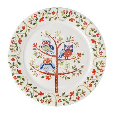 Тарелка owl из коллекции  of paradise, D21 см