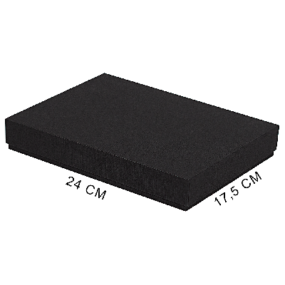 Коробка подарочная, размер 24*17,5*3 см, Solution Superior Linen,  ложемент под два прямоугольных предмета