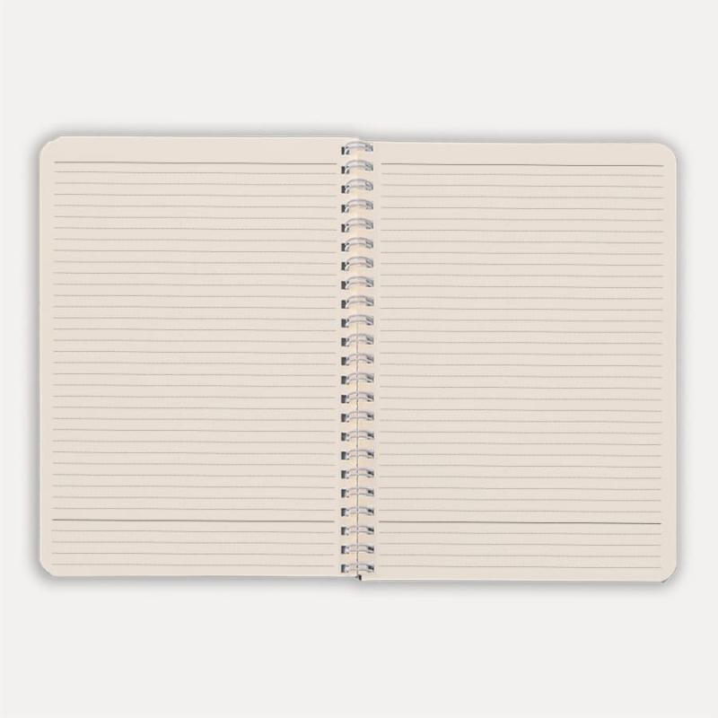 Блокнот на двойной пружине HELIX, 143 х 205 мм, черный, блок в линейку