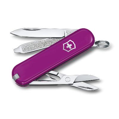 Ножбрелок VICTORINOX Classic SD Colors "Tasty Grape", 58 мм, 7 функций