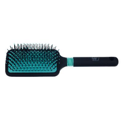 Щетка Dewal Beauty серия "Бирюза" массажная, с нейлон,штифтом, квадратная 13 ряд