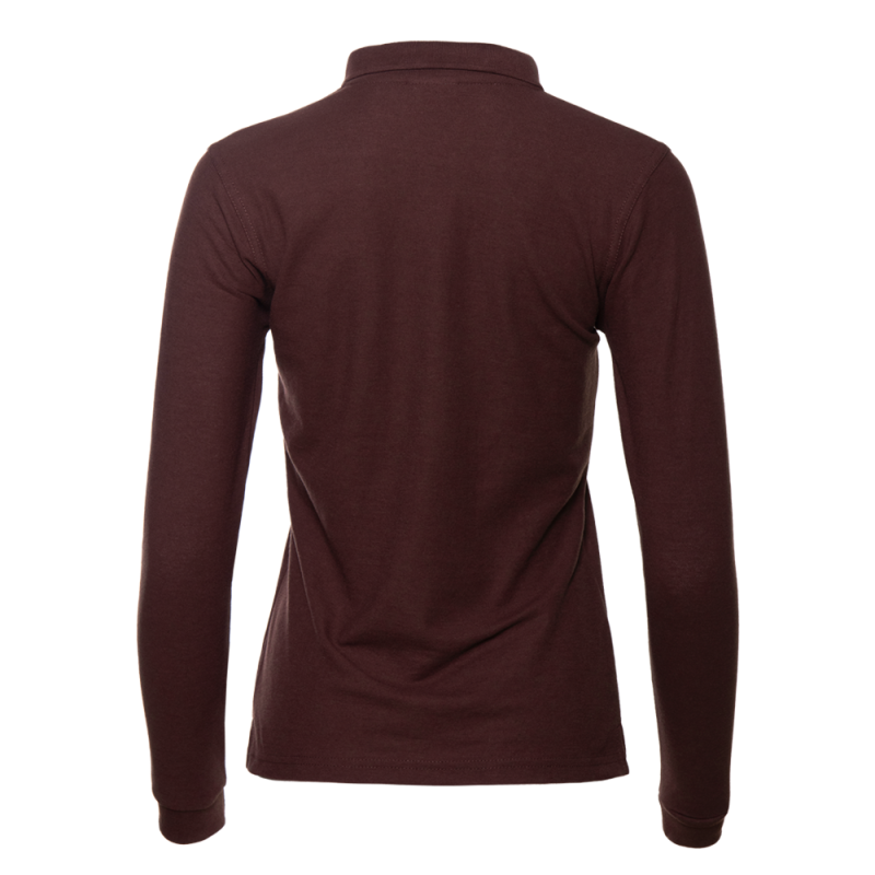 Рубашка поло женская STAN длинный рукав хлопок/полиэстер 185